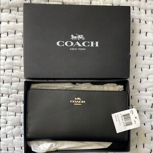Coach Black Leather Wallet